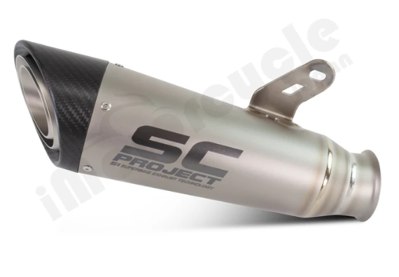 SC-PROJECT - S1 Slip-on Silencer (Street Legal / Euro 5 Compliant / Compatible with OEM Catalytic Converter) YZF-R1 / R1M '20-25